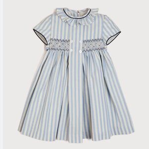 Pepa London Blue Stripe Dress - 4Y